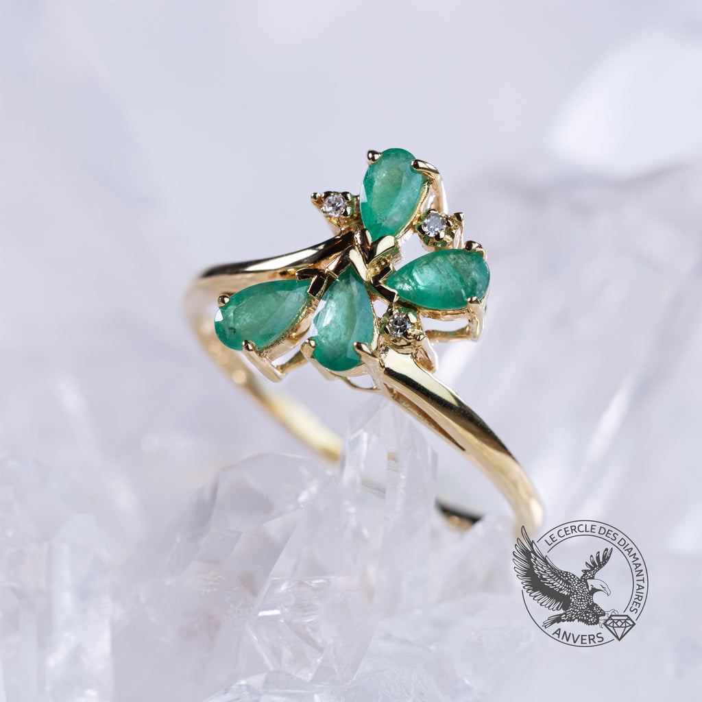 Bague Émeraude - Lys