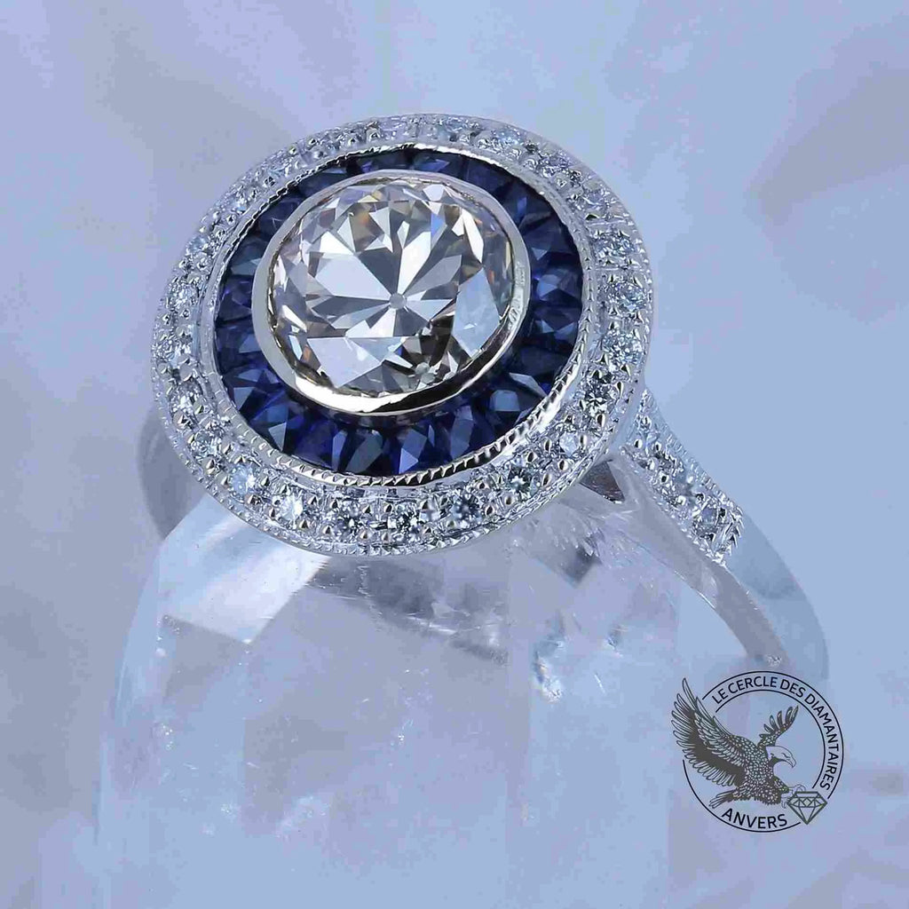 Bague Saphir - Oeil de Santorin