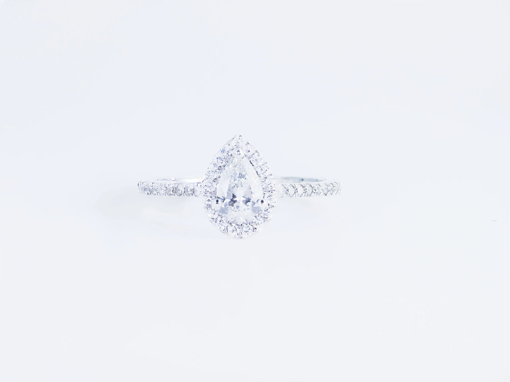 Bague Poire Prestige – Or et Diamant