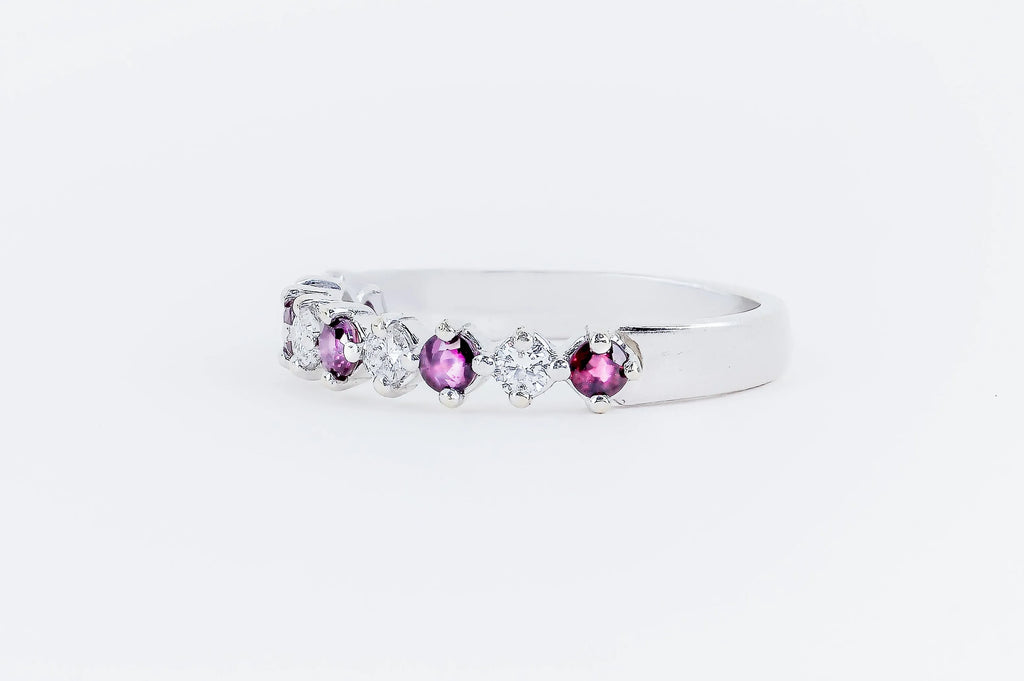 Bague_avec_Diamant_et_Tourmaline_Rose