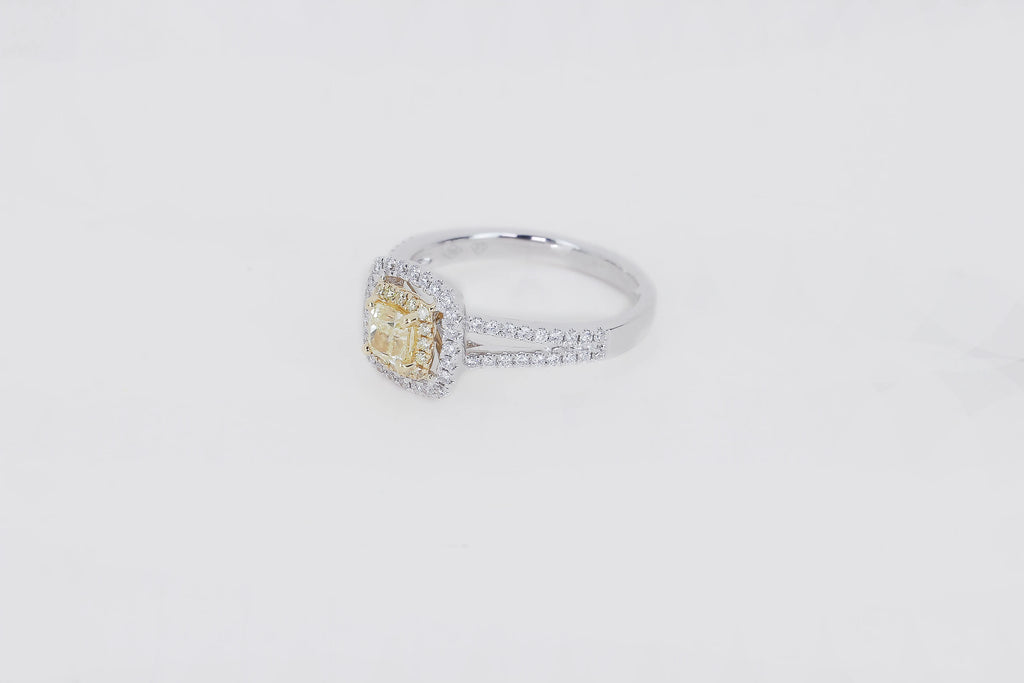 Bague diamant jaune - Lysandra