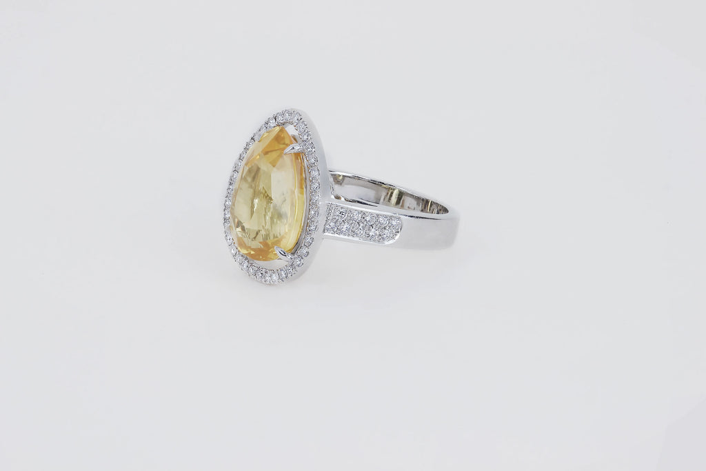 Bague en Diamant jaune - Clémence