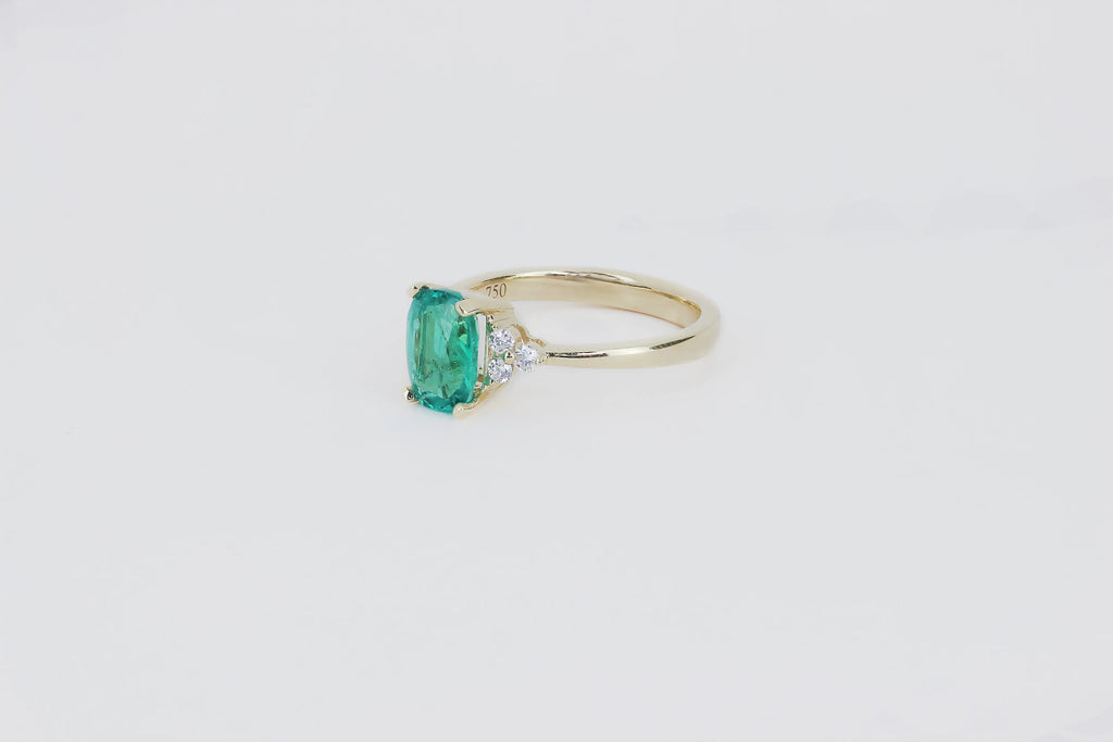 Bague en émeraude verte - Esmée