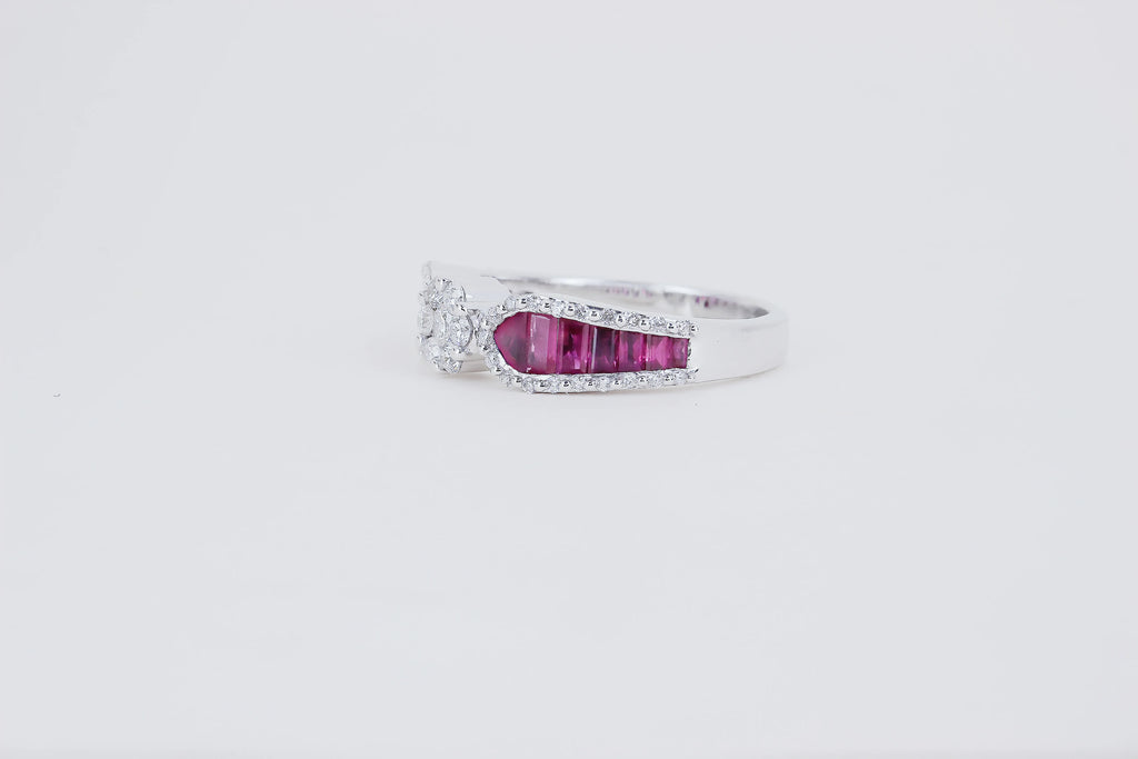 Bague saphir et diamant - Victoire