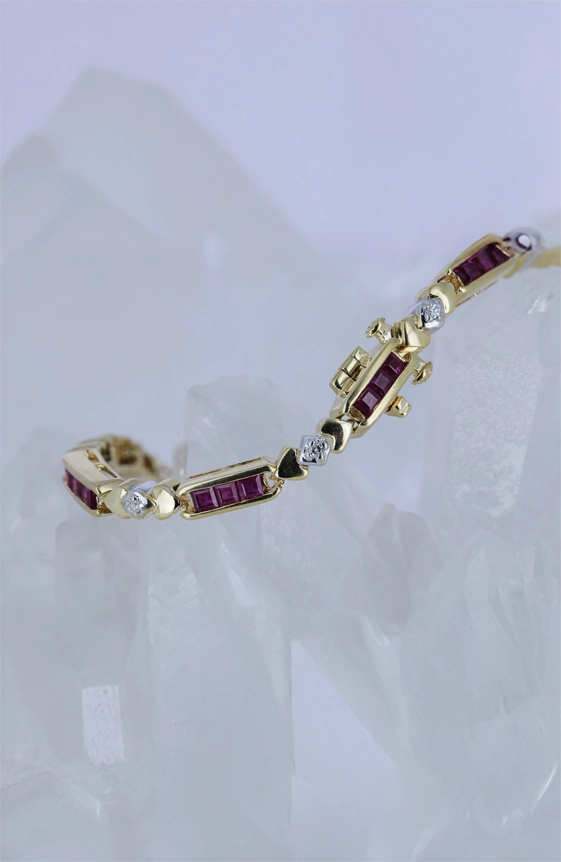 Bracelet Rubis - Années folles
