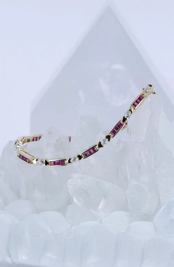 Bracelet Rubis - Années folles