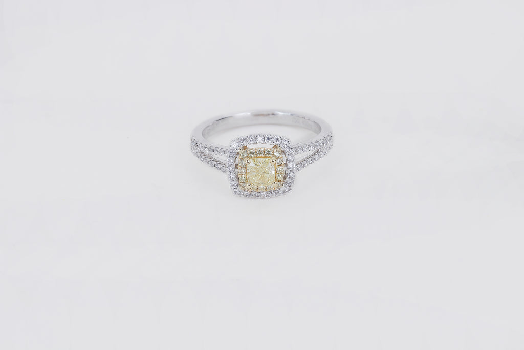 Bague diamant jaune - Lysandra