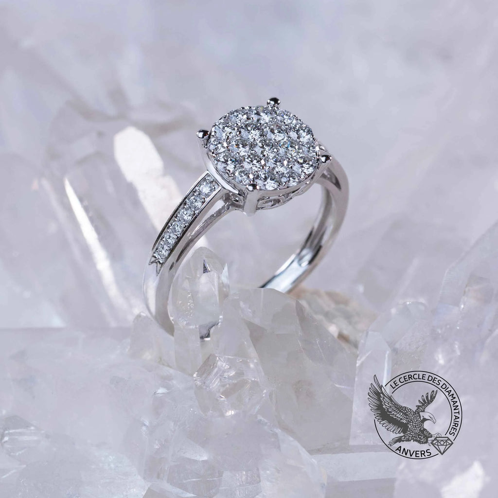 Petit Coeur - Bague en Or avec Diamants