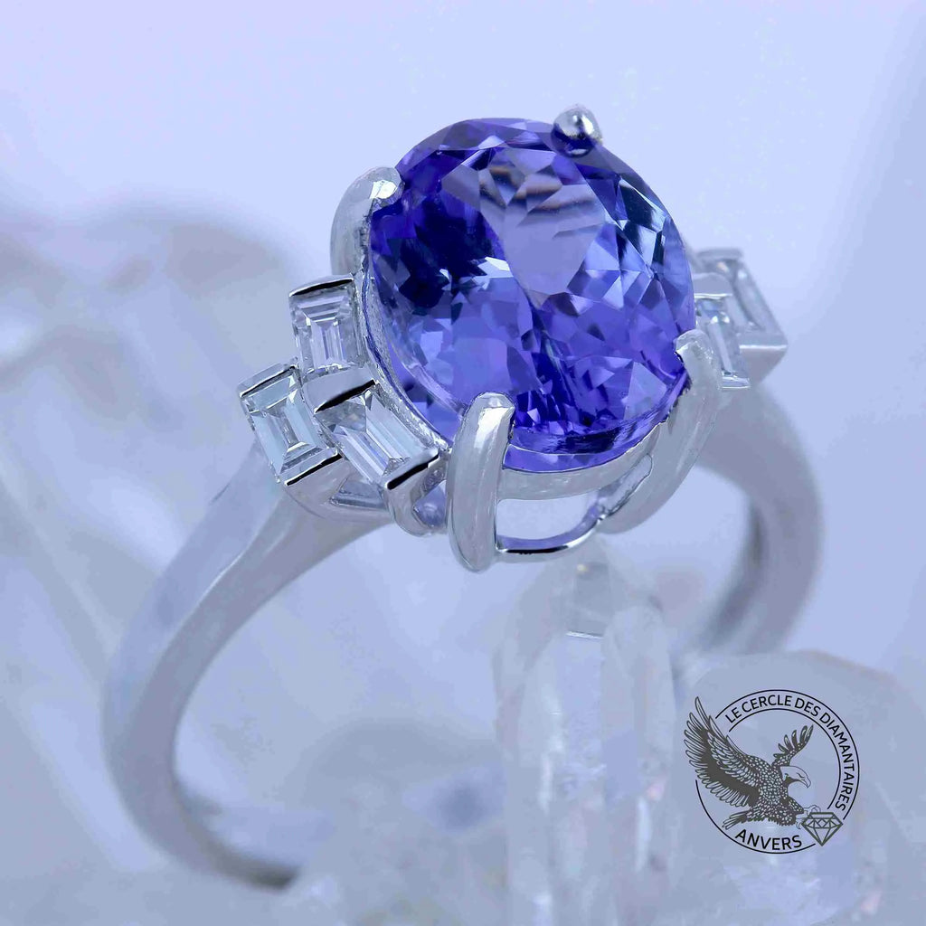 Solstice - Bague en Or avec Tanzanite et Diamants