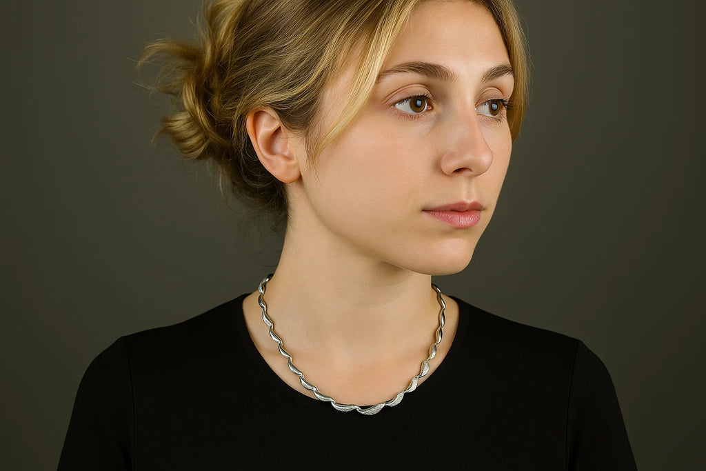 Collier Diamant - Pluie Scintillante