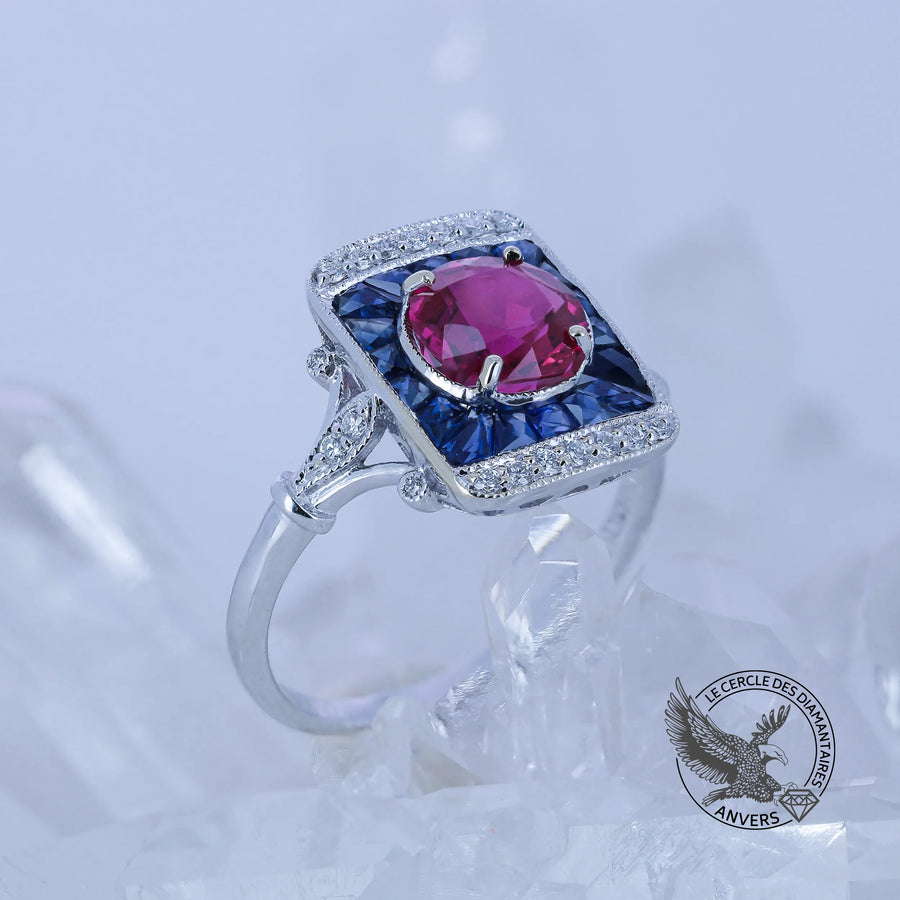 Bague rubis - Elaya