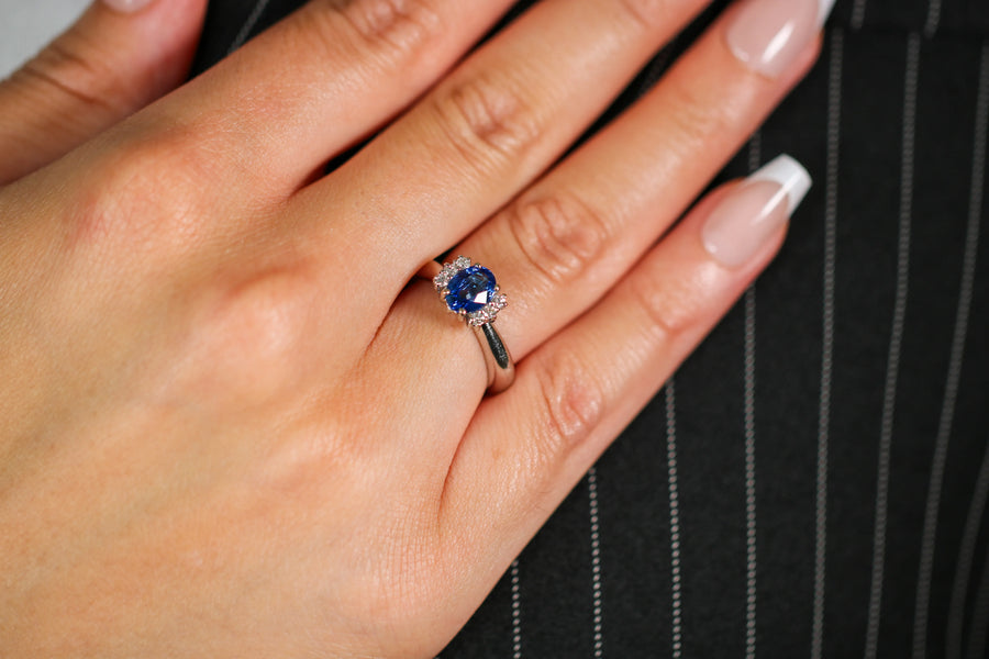 Bague Saphir - Mystère de la Nuit
