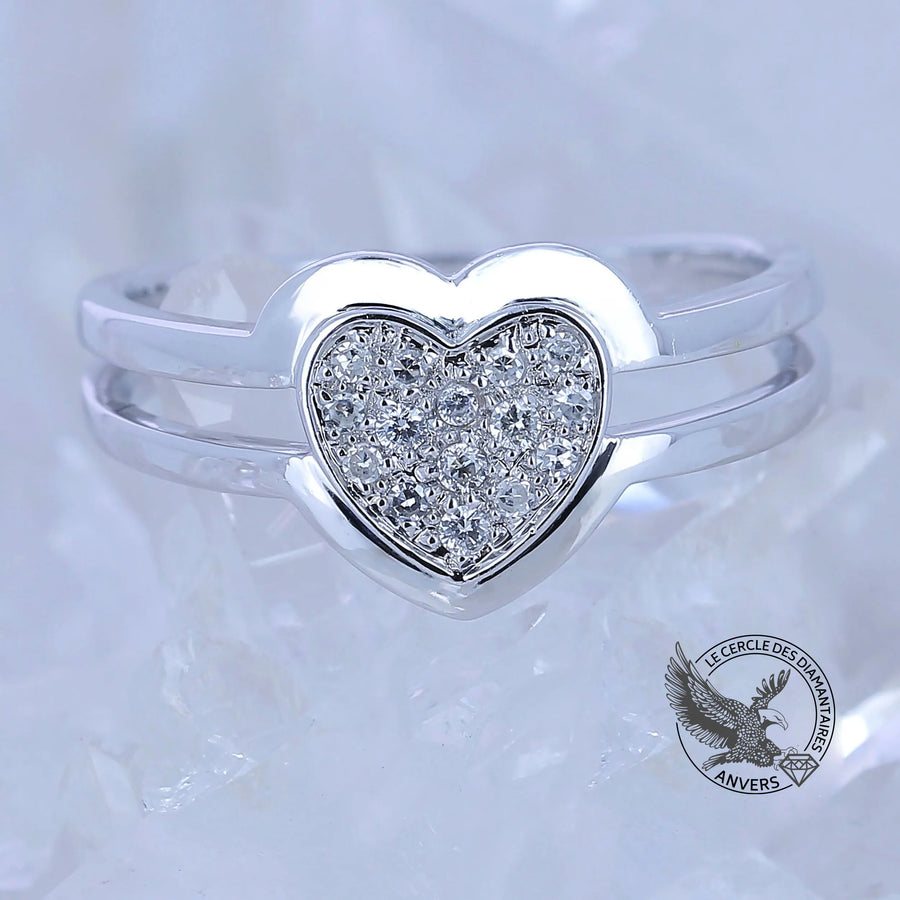 Bague Diamant- Lumière du Cœur