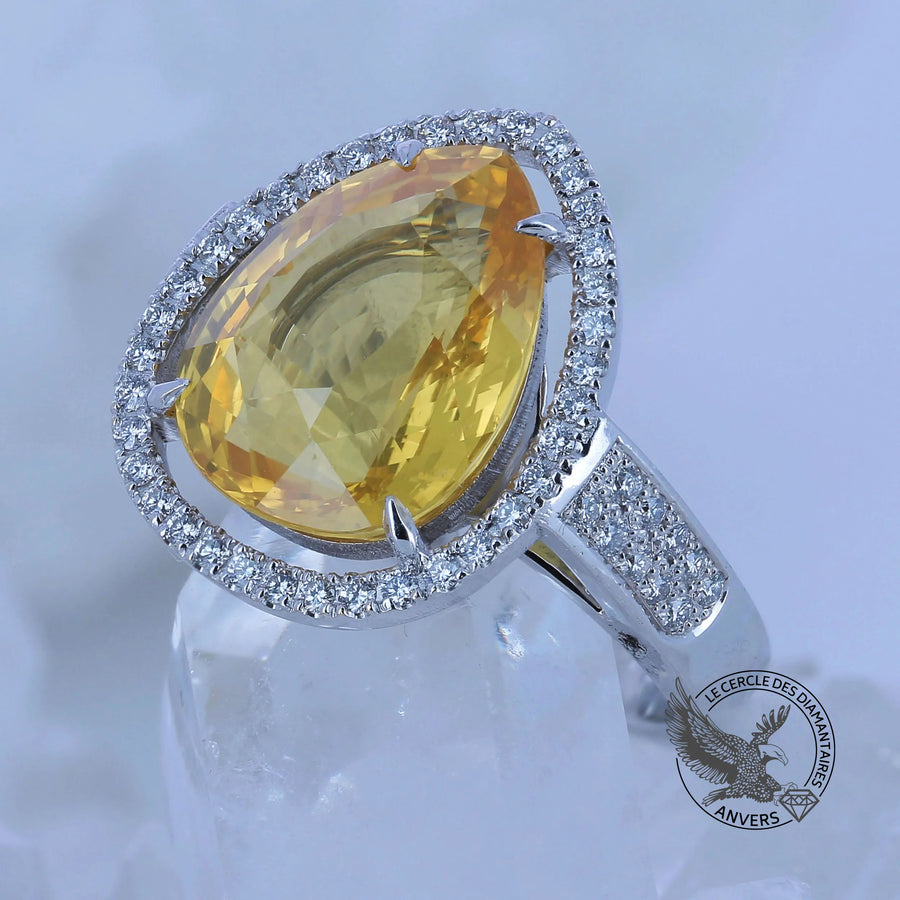 Bague Diamant jaune - Clémence