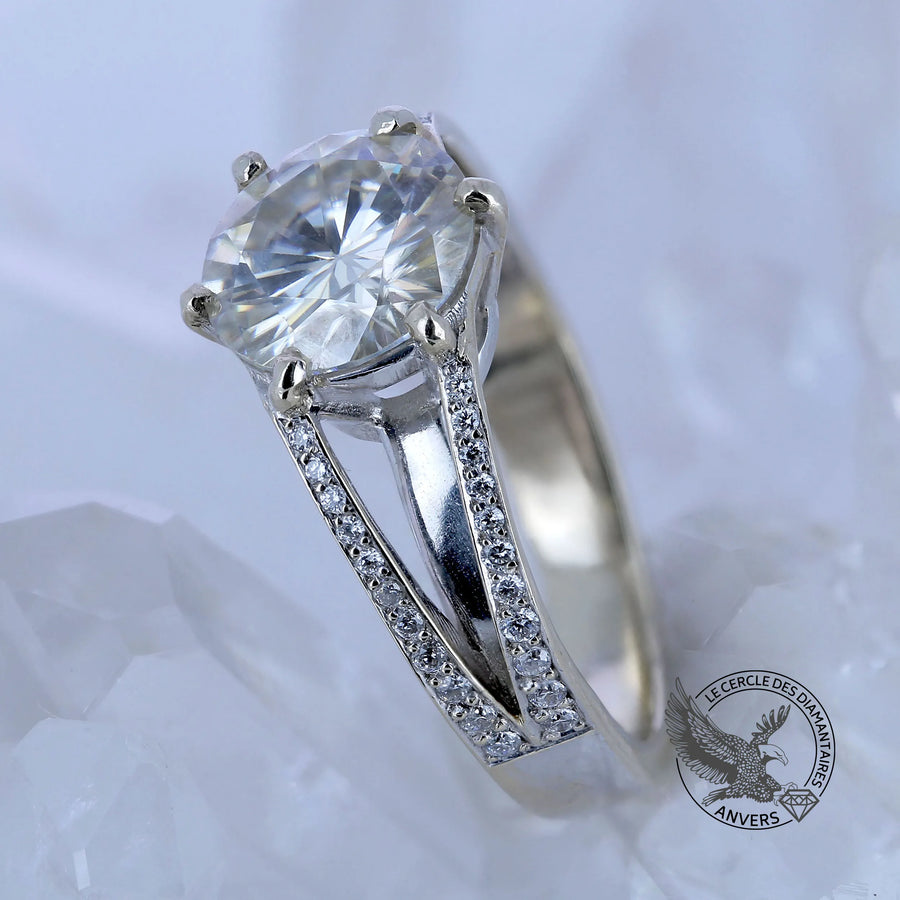 Bague en diamant blanc - Ariane