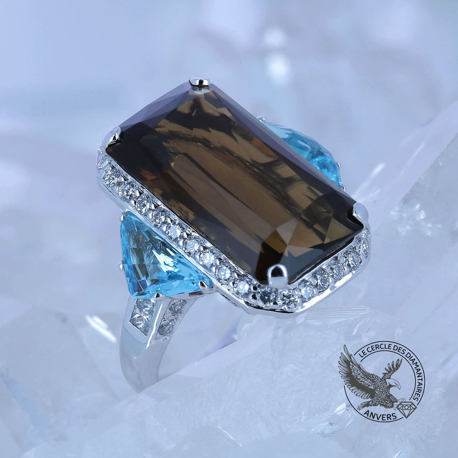 Bague Quartz Fumé - Bourbon
