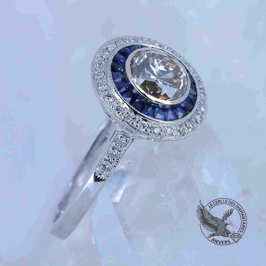  Bague Saphir - Oeil de Santorin

