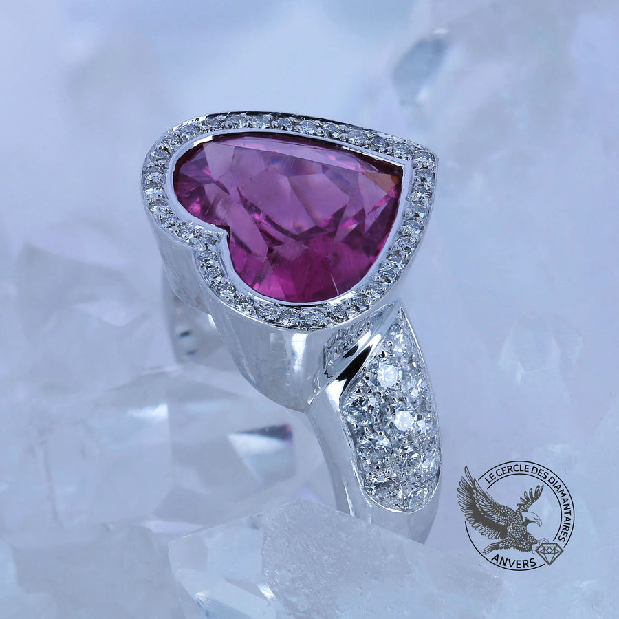 Bague Saphir Rose - Palpitant
