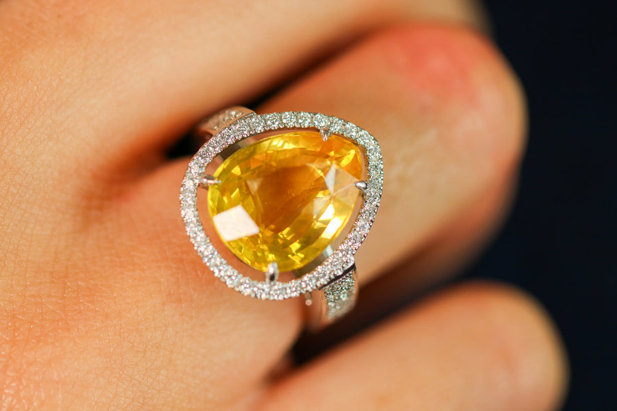 Bague Diamant jaune - Clémence