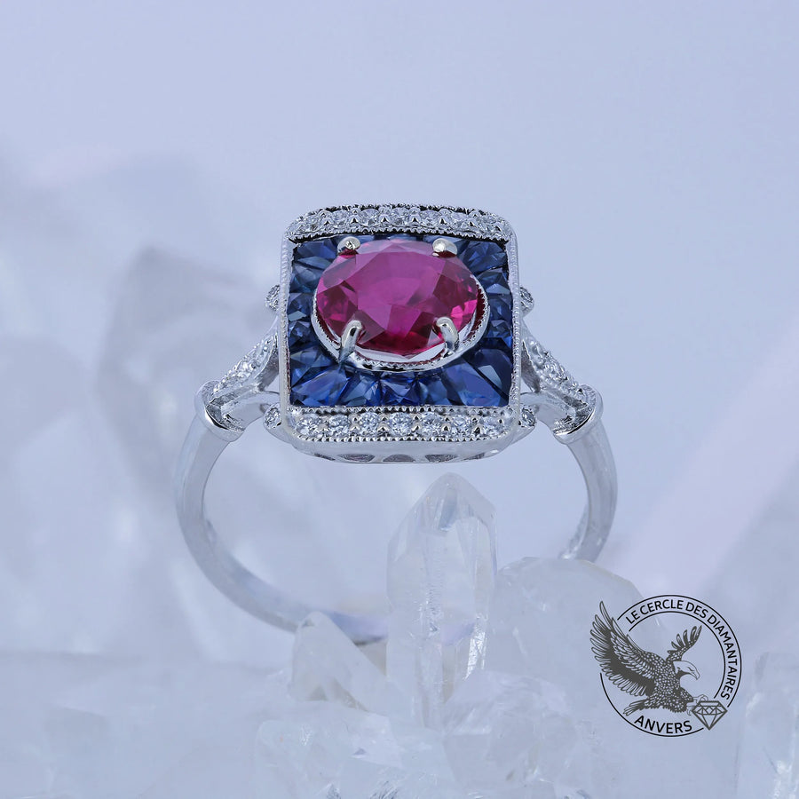 Bague rubis - Elaya