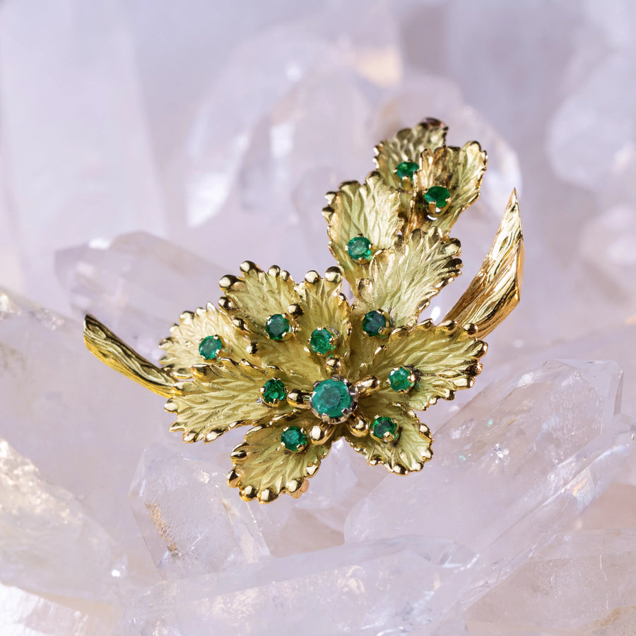 Broche Emeraude - Carthagène