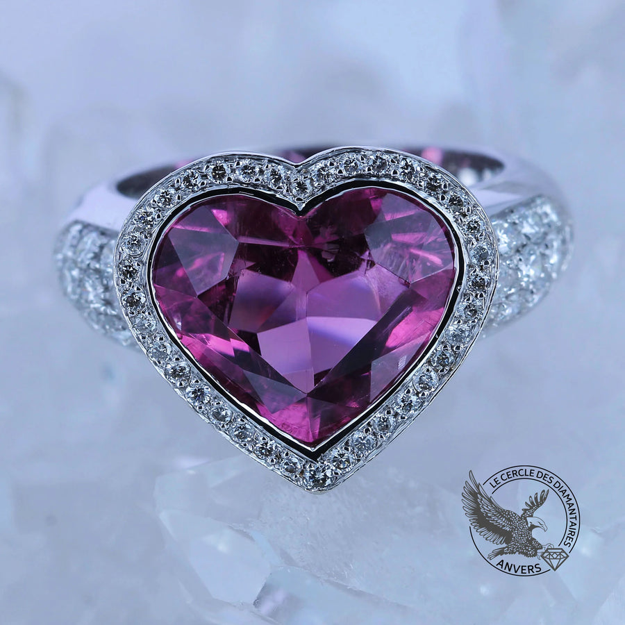 Bague Saphir Rose - Palpitant
