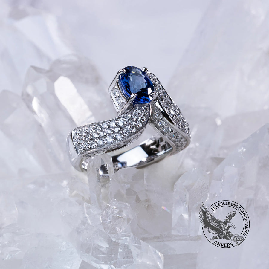 Bague saphir - Oeil