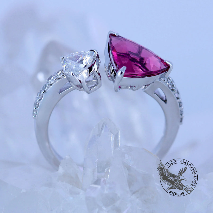 Bague saphir rouge - Sophie