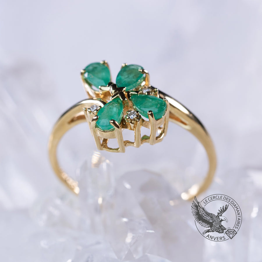 Bague Émeraude - Lys