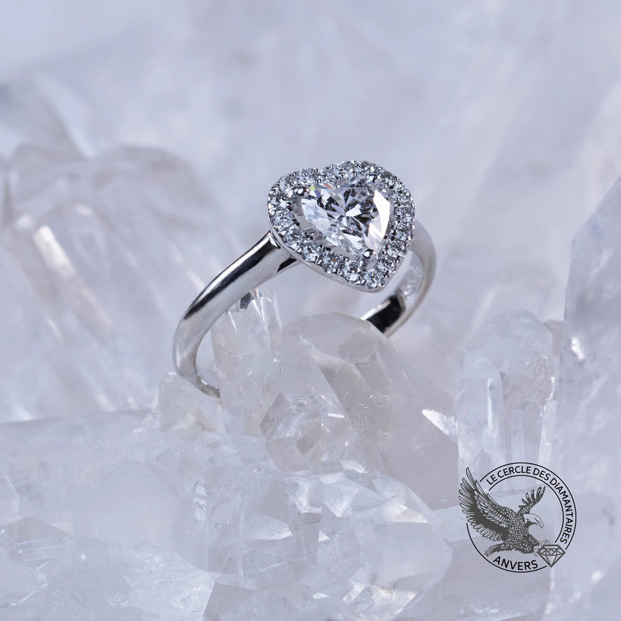 Bague coeur Diamant - Lina