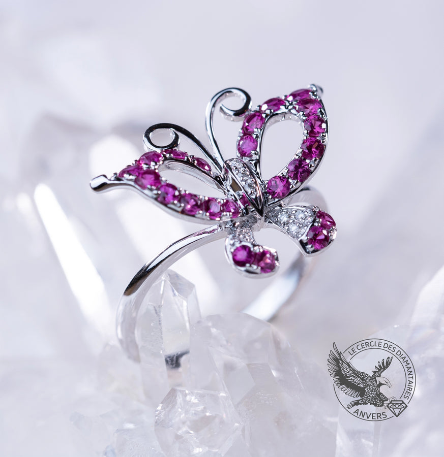 Bague Spinelle - Papillon