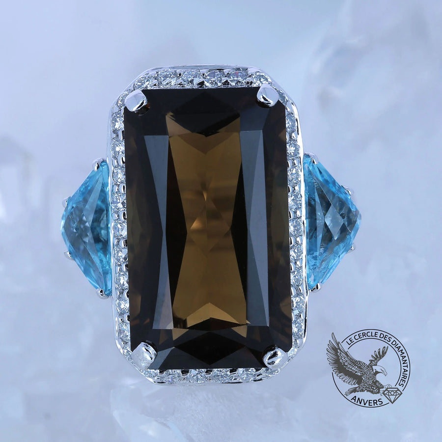 Bague Quartz Fumé - Bourbon