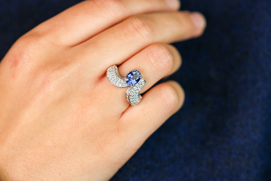 Bague saphir - Oeil