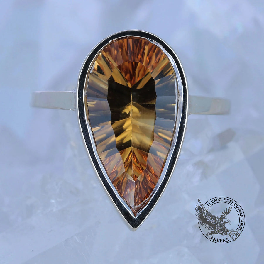 Bague Citrine - Miel