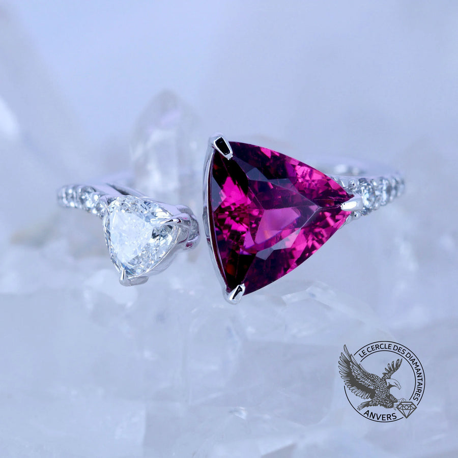 Bague saphir rouge - Sophie