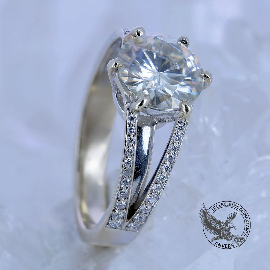 Bague en diamant blanc - Ariane