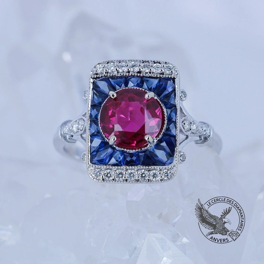 Bague rubis - Elaya