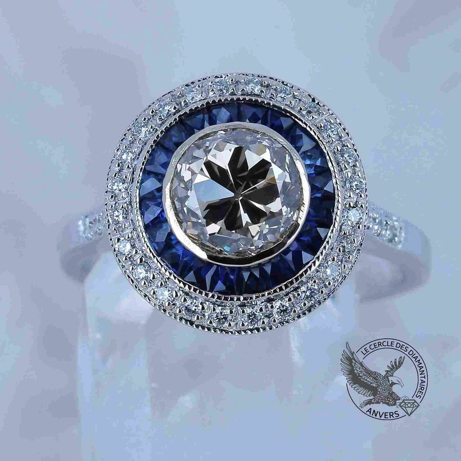  Bague Saphir - Oeil de Santorin
