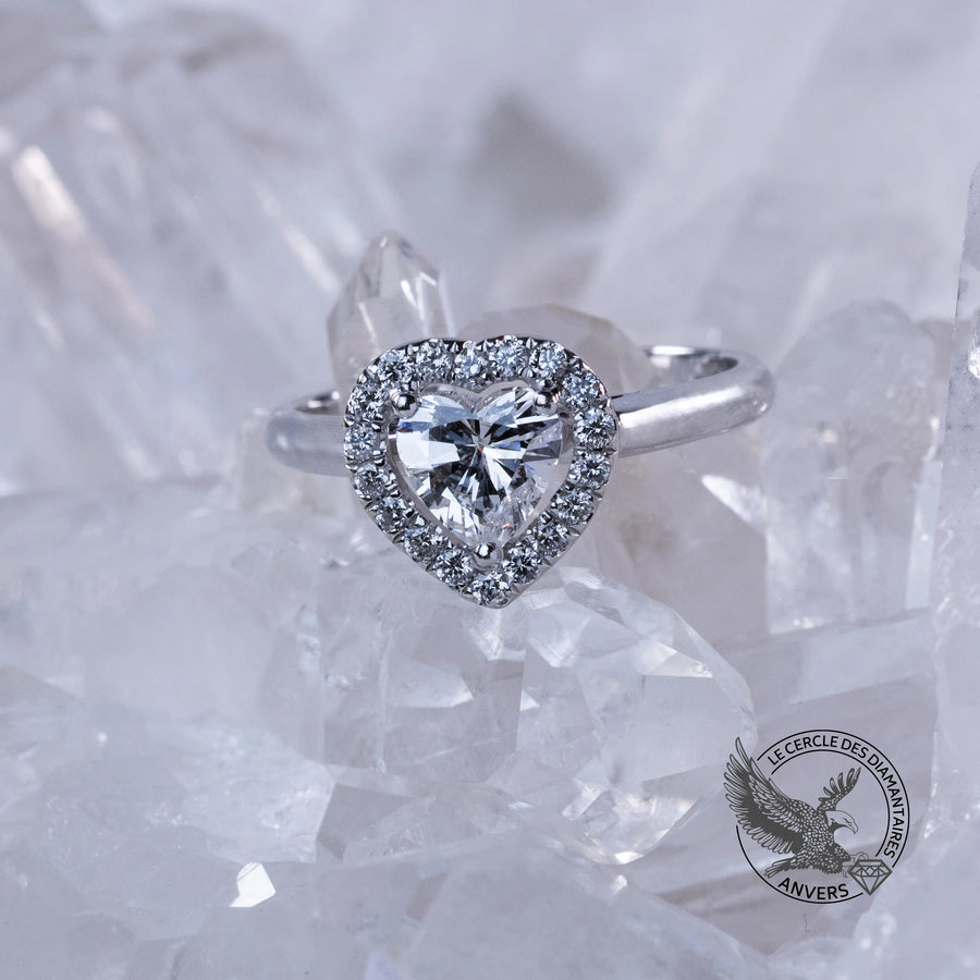 Bague coeur Diamant - Lina