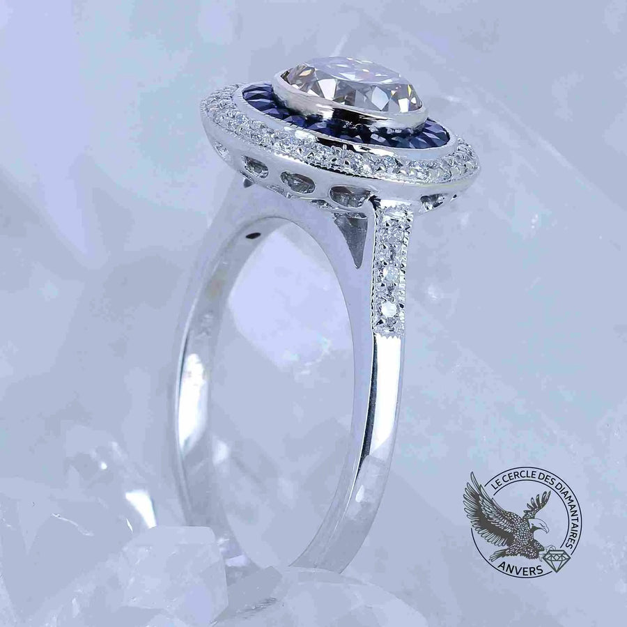  Bague Saphir - Oeil de Santorin
