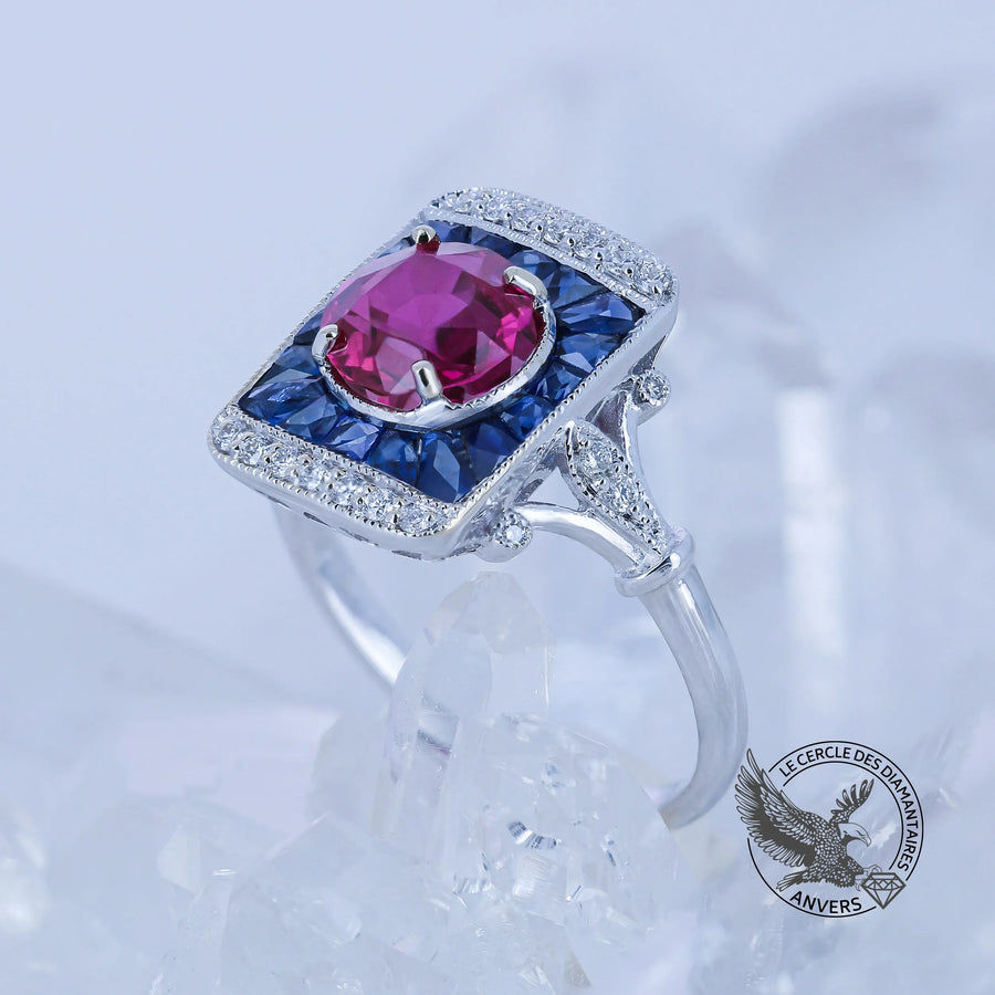 Bague rubis - Elaya