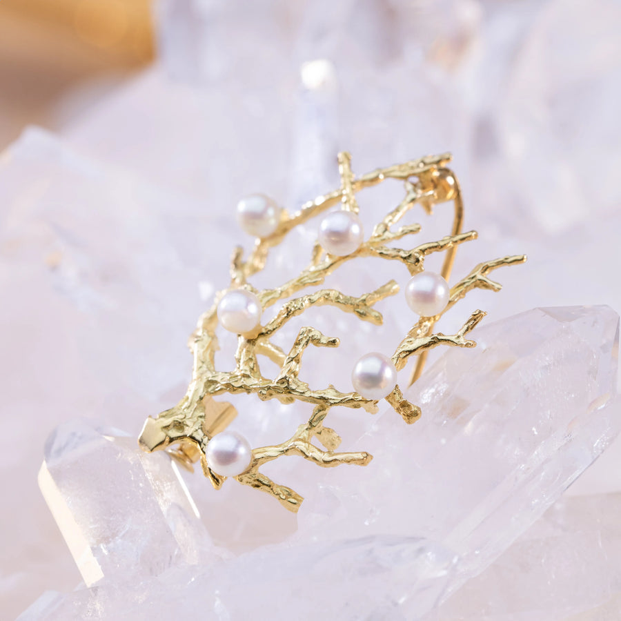 Broche Perle - Récif d'Or