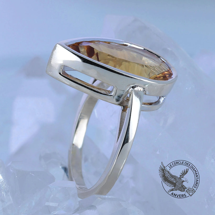 Bague Citrine - Miel