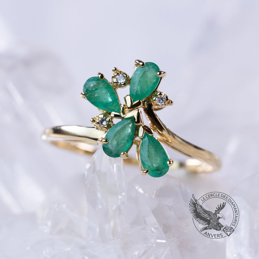 Bague Émeraude - Lys