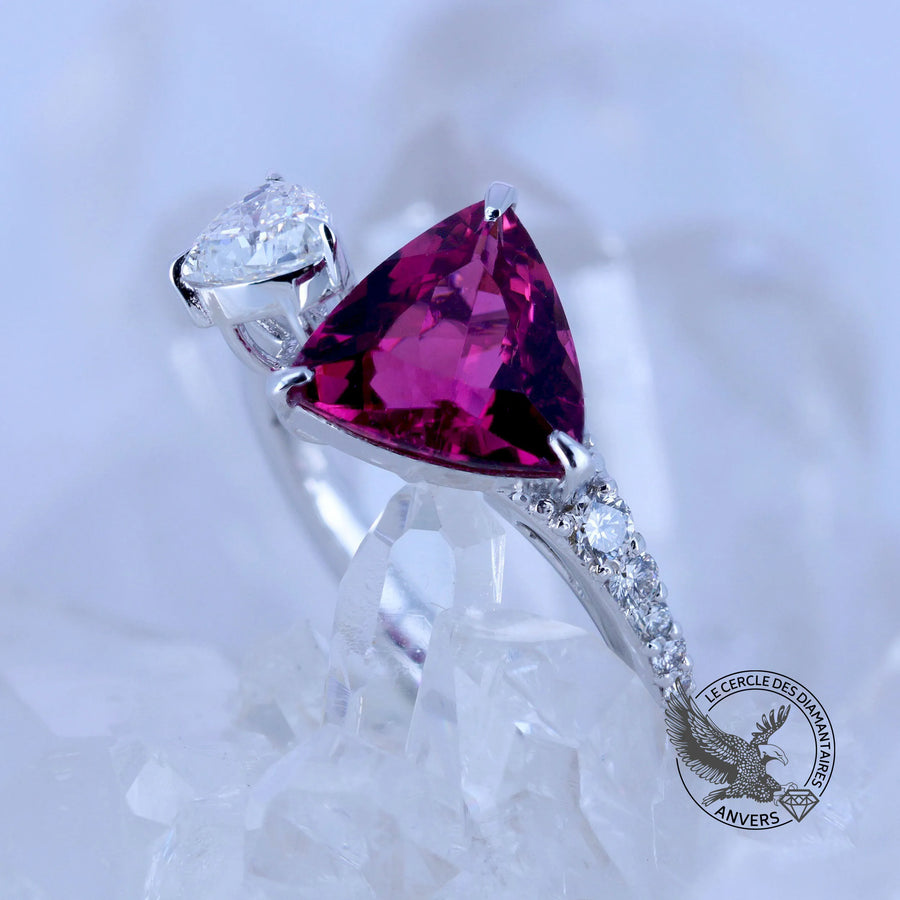 Bague saphir rouge - Sophie