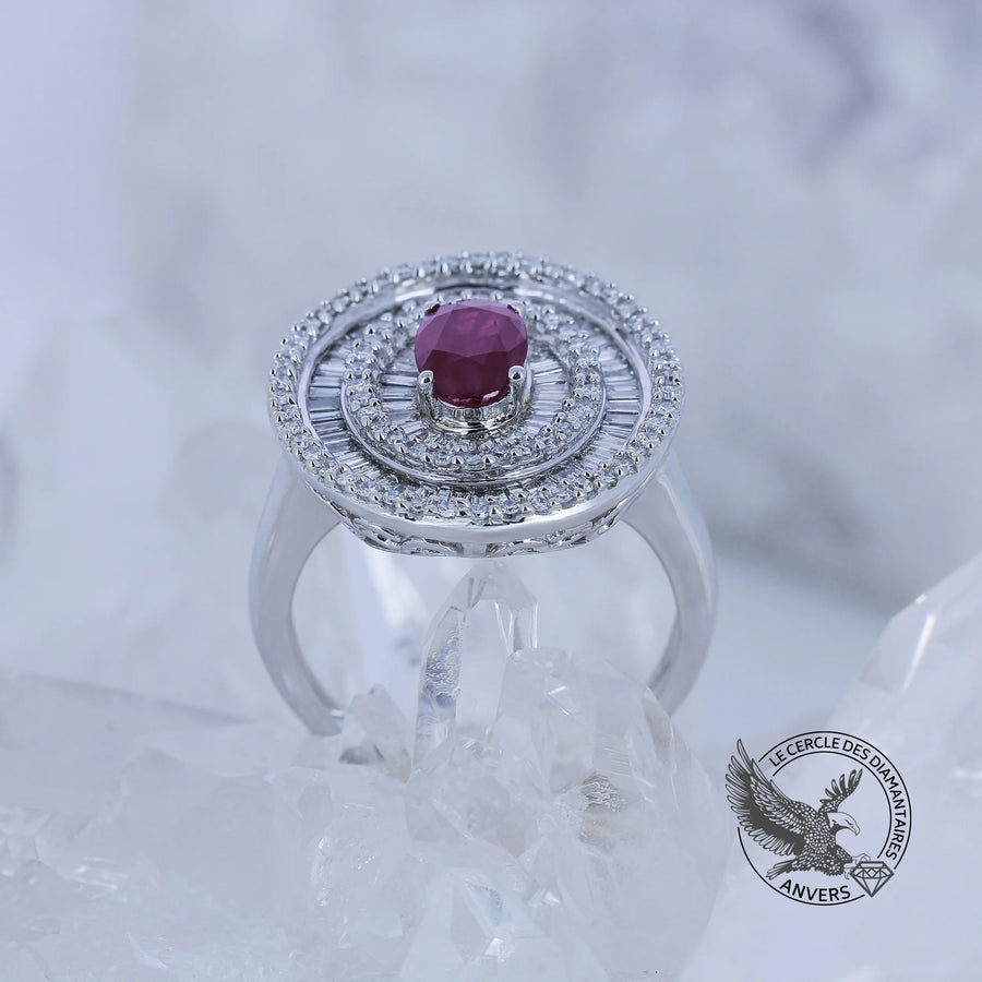 Bague rubis - Léa 