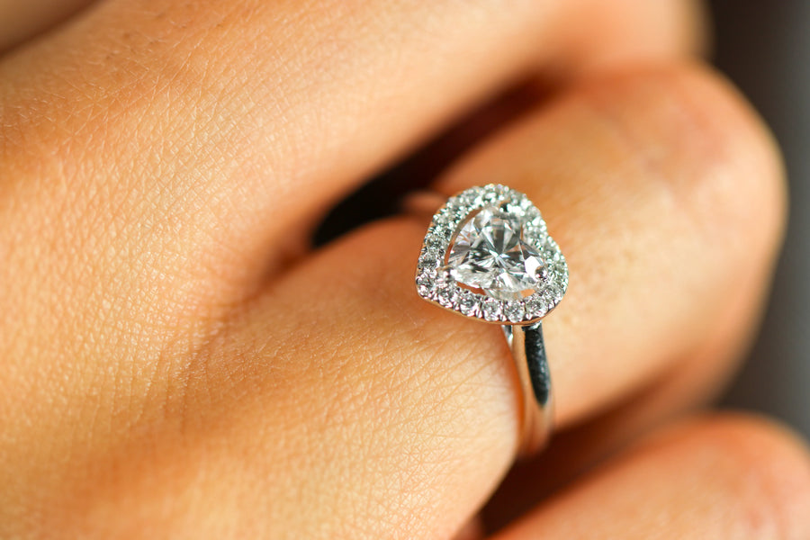 Bague coeur Diamant - Lina
