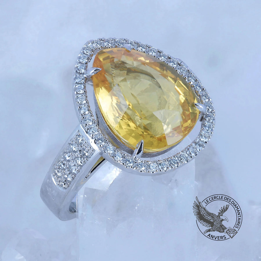 Bague Diamant jaune - Clémence