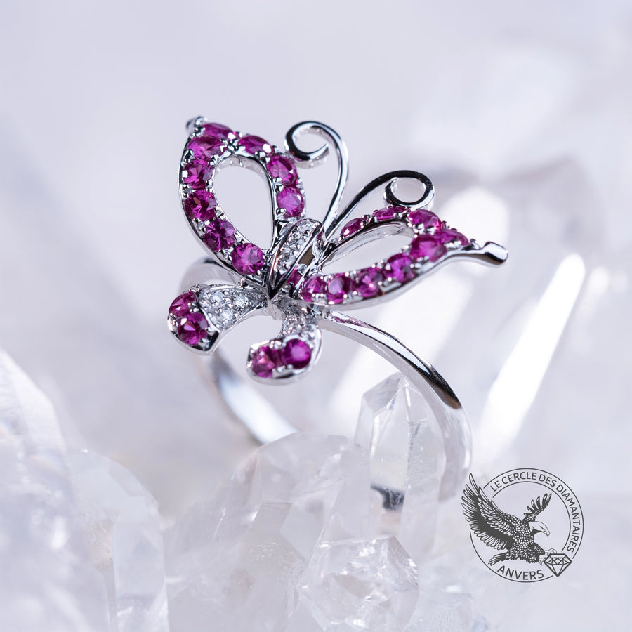 Bague Spinelle - Papillon
