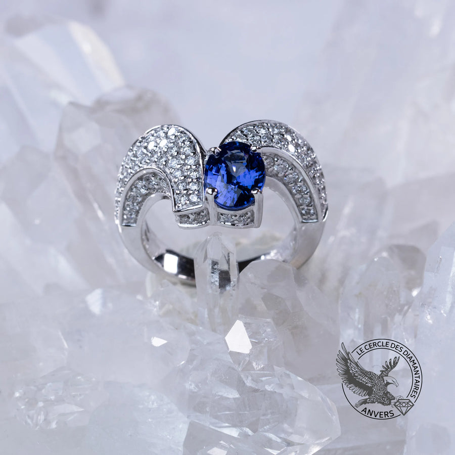 Bague saphir - Oeil